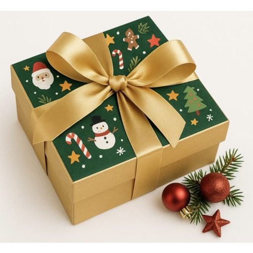 CUTIE PERSONALIZATA  CADOU SARBATORI DE IARNA  APROX 1.5KG