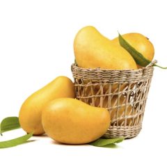   WHITE CHAUNSA MANGO (NAWAB PURI ) IMPORT PAKISTAN CUTII 4,5KG BRUT/4KG NET 